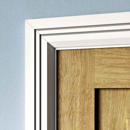 Visual Representation of Angle Groove 2 MDF Architrave with a primed finish (69mm W x 18mm D)