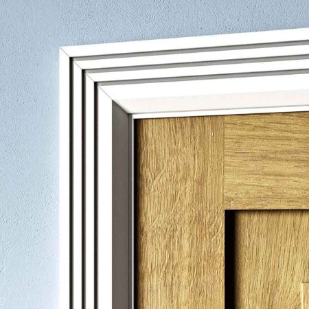Visual Representation of Angle Groove 3 MDF Architrave with a primed finish (69mm W x 18mm D)