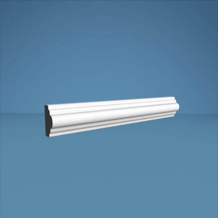 Visual Representation of Astragal MDF Wall Panelling with a primed finish (30mmW x 17mmT)