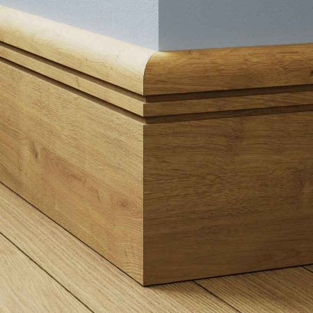 Bullnose Groove 2 Oak Skirting Board