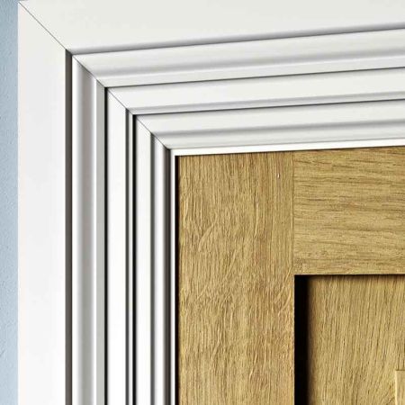 Visual Representation of Chatsworth MDF Architrave with a primed finish (69mm W x 18mm D)