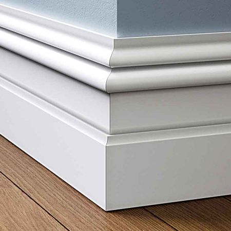 Chelsea MDF Skirting Board has a large moulding that is 85mm high