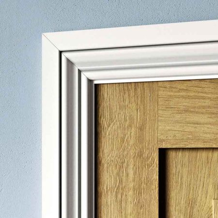 Visual Representation of Highgrove MDF Architrave with a primed finish (69mm W x 18mm D)