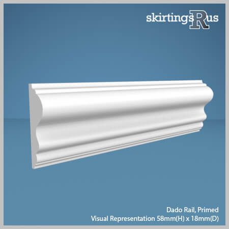 MDF Dado Rail with a variation on the Ogee profile