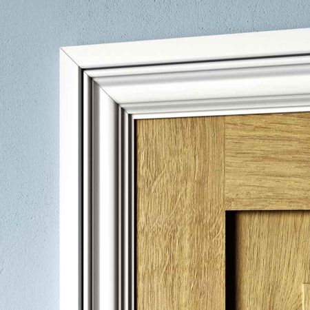 Visual Representation of Oxford MDF Architrave with a primed finish (69mm W x 18mm D)