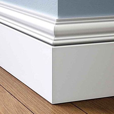 Visual Representation of Oxford MDF Skirting Board with a primed finish (146mmH x 18mmD)