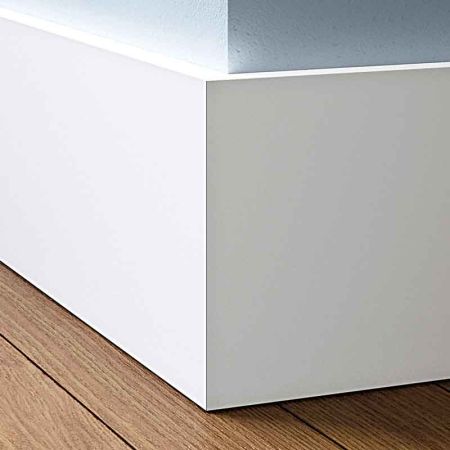 Visual Representation of Square MDF Skirting Board with a primed finish (146mmH x 18mmD)