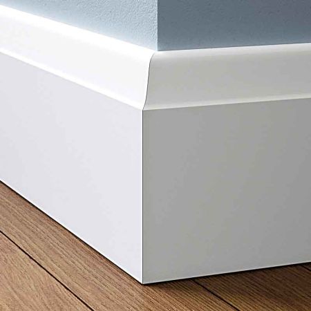Visual Representation of Swallow MDF Skirting Board with a primed finish (146mmH x 18mmD)