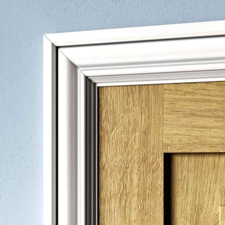 Visual Representation of Victorian MDF Architrave with a primed finish (69mm W x 18mm D)