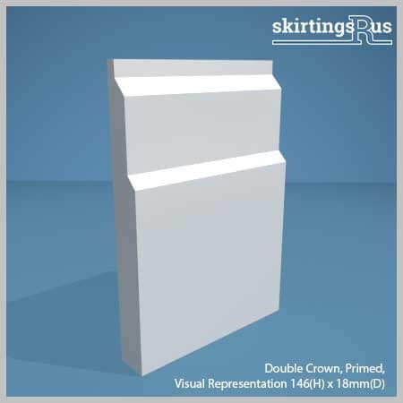 Double Crown MDF Skirting Board