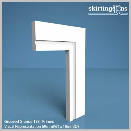 Grooved Grande 1 (S) MDF Architrave