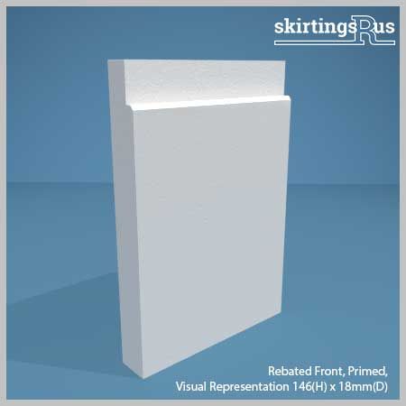 Rebated Front MDF Skirting Board