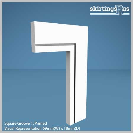 Square Groove 1 MDF Architrave