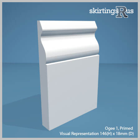 Ogee 1 Skirting Board Sample from Skirtings R Us