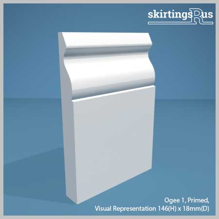 The traditional 'S' shaped  Ogee skirting board design.
