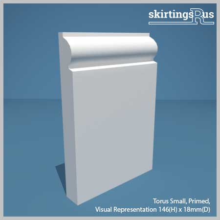 The profile of a Torus skirting board