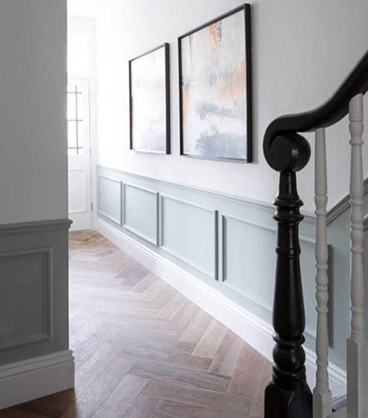 Large skirting in minimalist interior. Larger skirting boards adding more feature to a minimalist interior.